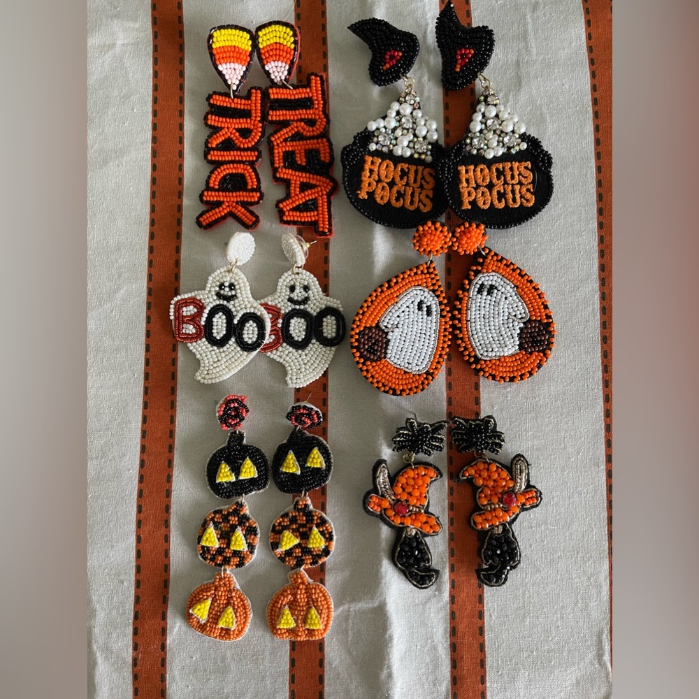 Beaded Halloween earring bundle